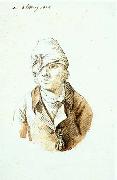 Christian Friedrich Gille Self-Portrait with Cap and Sighting Eye-Shield oil painting picture wholesale